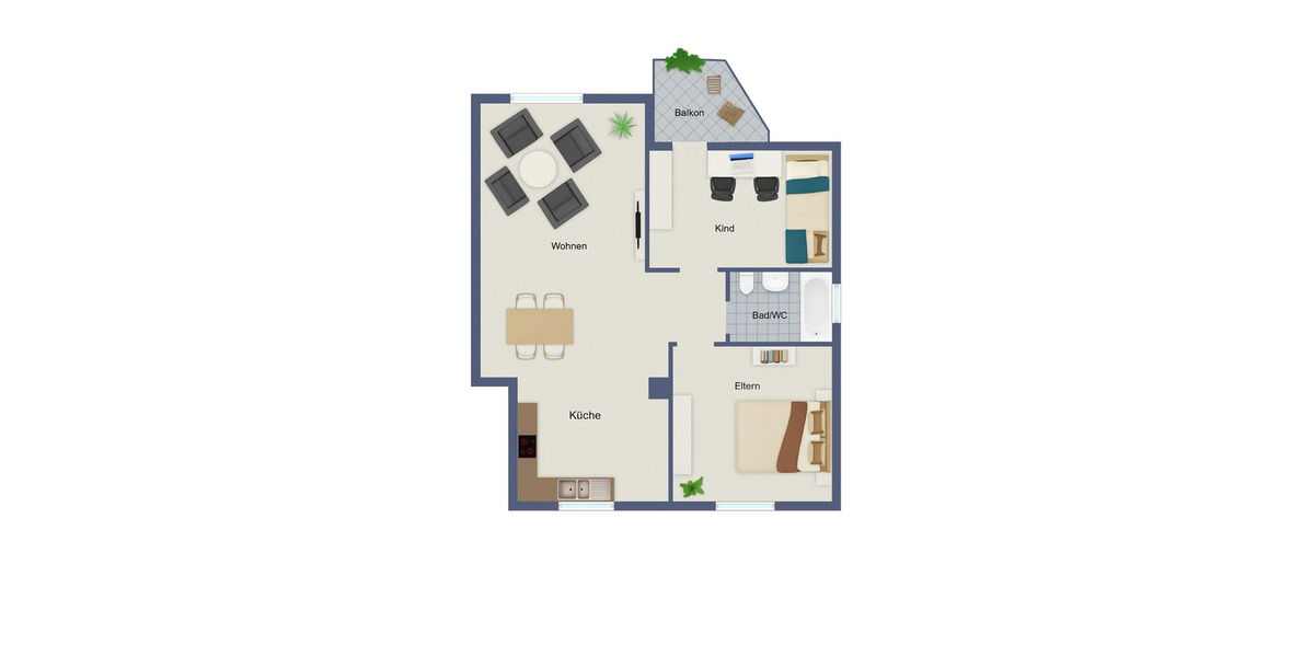 Etagenwohnung Diez - 3 Zimmer, 71 m&sup2;, 185.000&euro; | Angebot:25079910