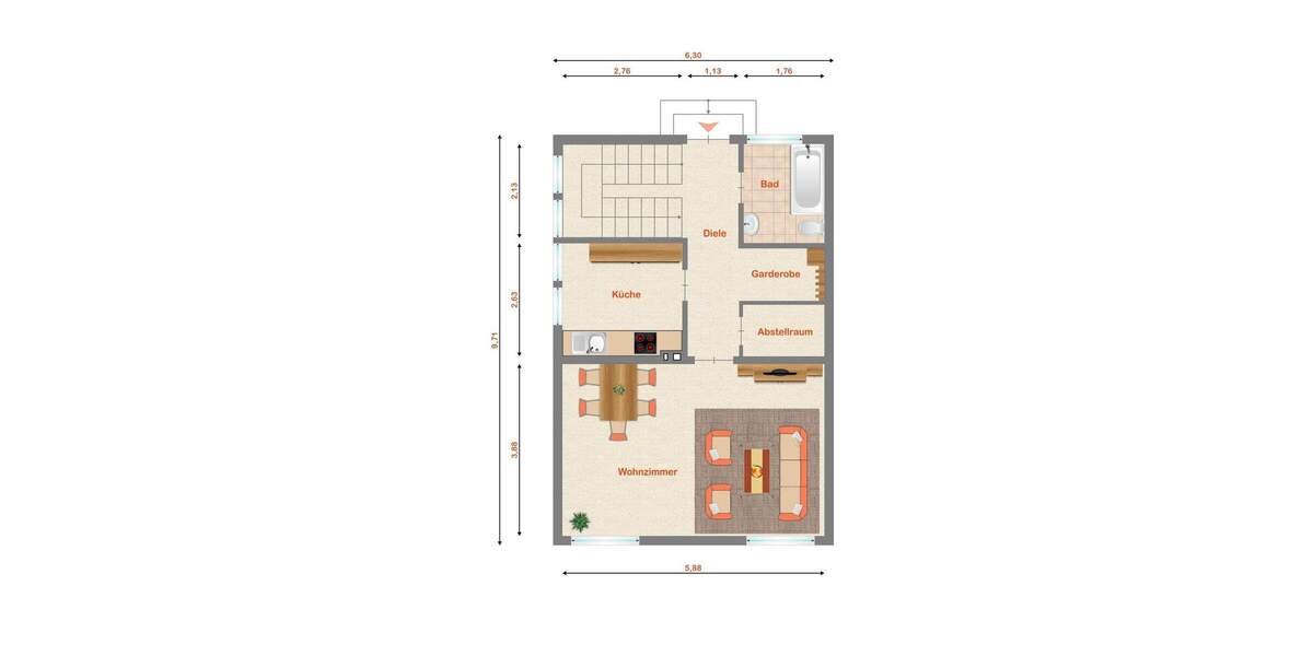 Doppelhaushälfte Neuwied / Feldkirchen Feldkirchen - 3 Zimmer, 100 m&sup2;, 185.000&euro; | Angebot:25731093