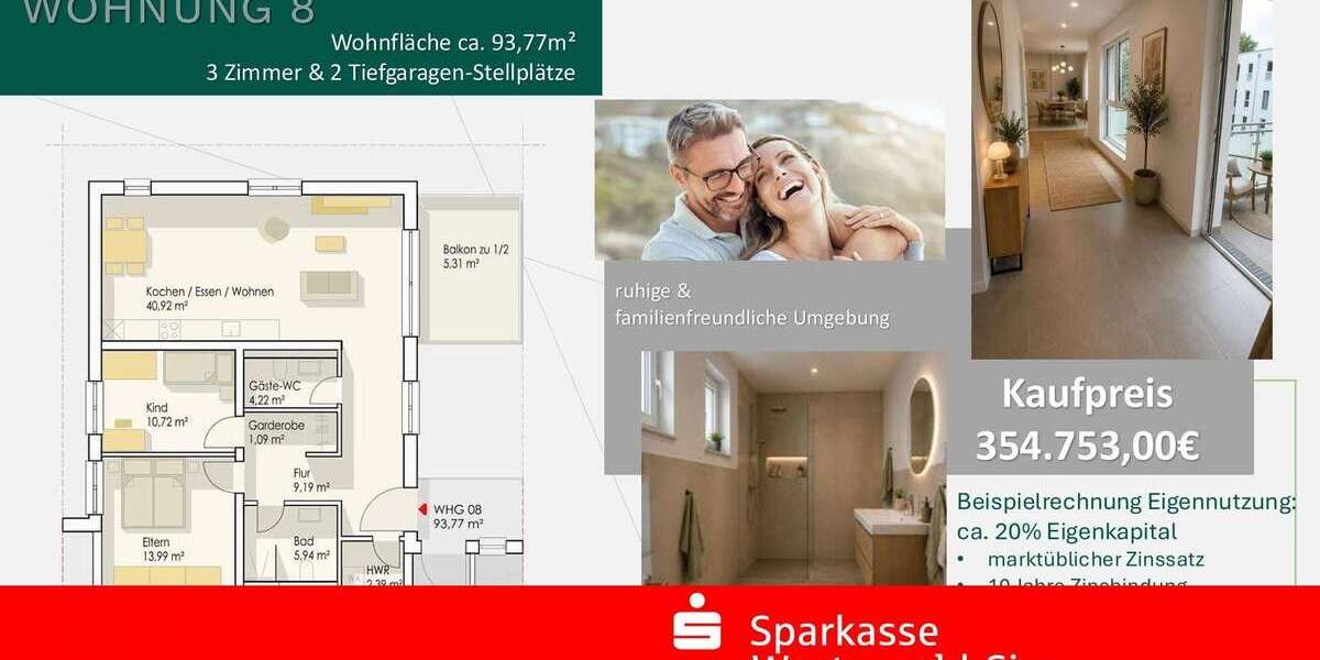 Etagenwohnung Ransbach-Baumbach Baumbach - 3 Zimmer, 94 m&sup2;, 354.753&euro; | Angebot:25203726