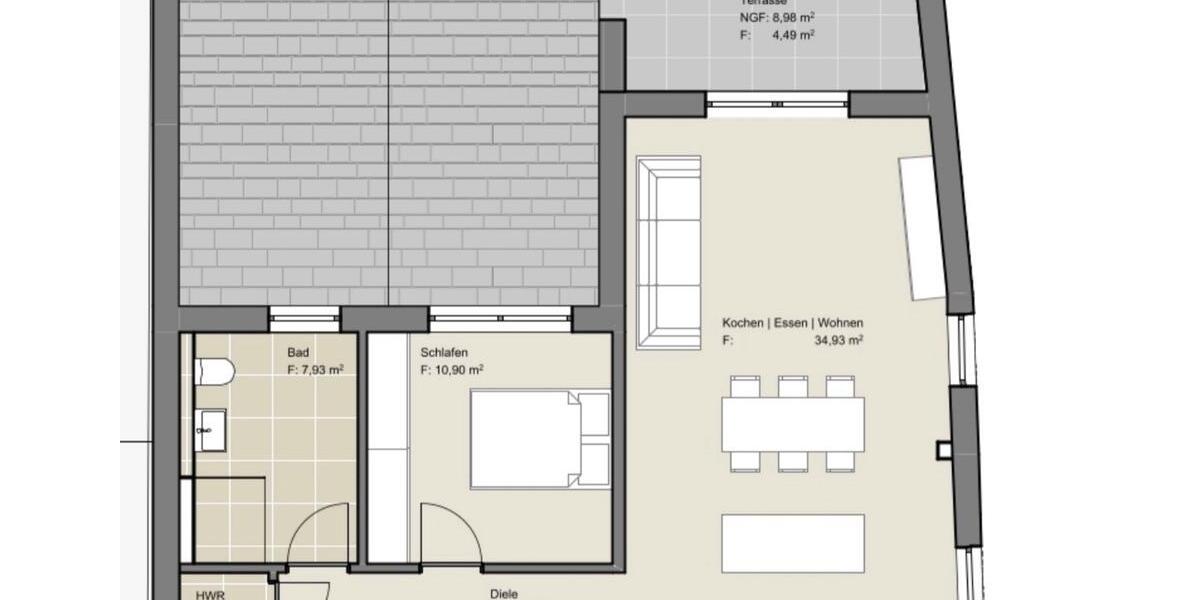 Erdgeschoßwohnung Neuwied Block - 2 Zimmer, 67 m&sup2;, 285.000&euro; | Angebot:27409046