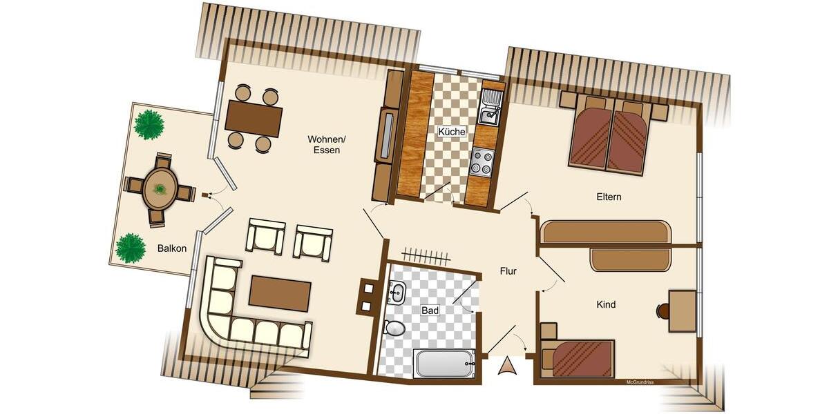 Dachgeschoßwohnung Leutesdorf - 3 Zimmer, 84 m&sup2;, 995&euro; | Angebot:26458368