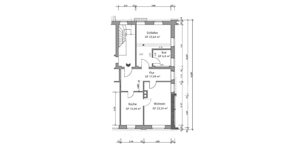 Etagenwohnung Sankt Goarshausen - 1 Zimmer, 85 m&sup2;, 595&euro; | Angebot:24731683