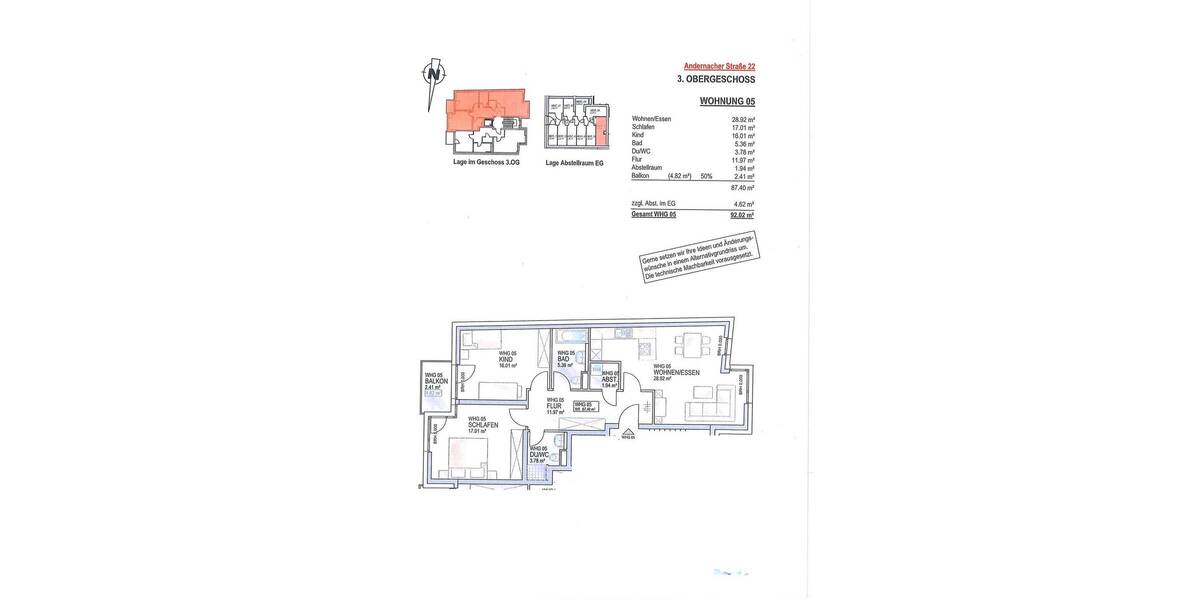 Etagenwohnung Koblenz Lützel - 3 Zimmer, 423.300&euro; | Angebot:25779671