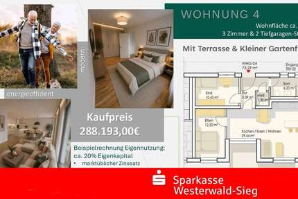 Wohnung Ransbach-Baumbach Baumbach - 3 Zimmer, 73 m&sup2;, 288.193&euro; | Angebot:25203725