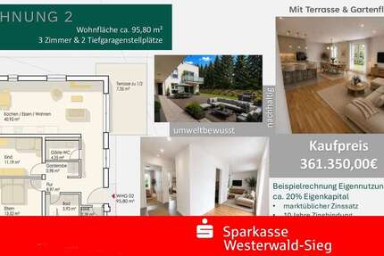 Wohnung Ransbach-Baumbach Baumbach - 3 Zimmer, 96 m&sup2;, 361.350&euro; | Angebot:25203723