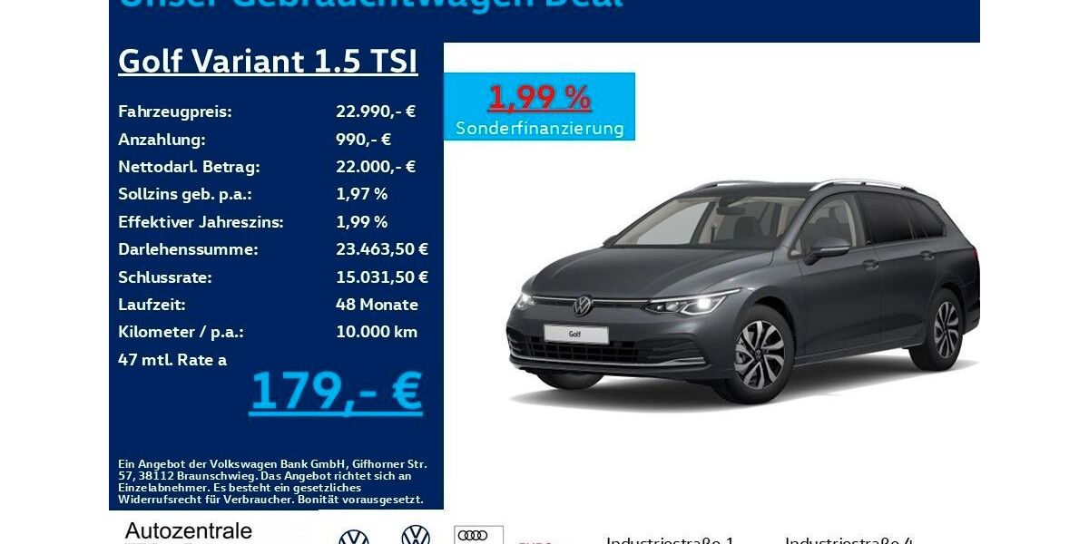 VW Golf 55.500 km 22.990 &euro; Heiligenroth 56412