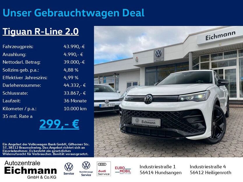 VW Tiguan 7.000 km 43.990 € Heiligenroth 56412