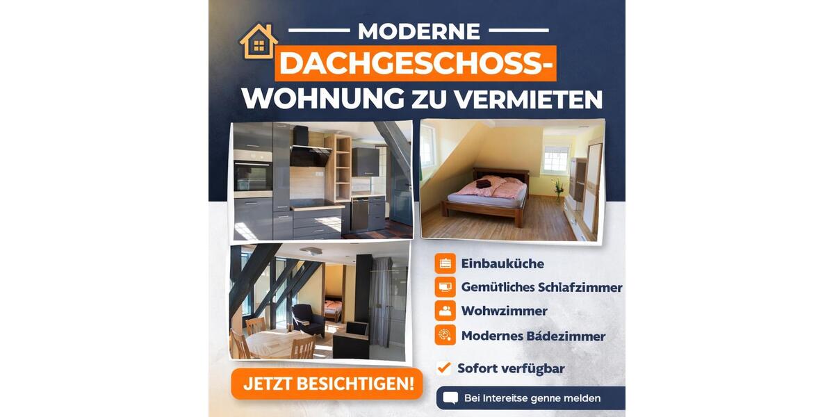 Dachgeschoßwohnung Nastätten - 2.5 Zimmer, 60 m&sup2;, 790&euro; | Angebot:25304584