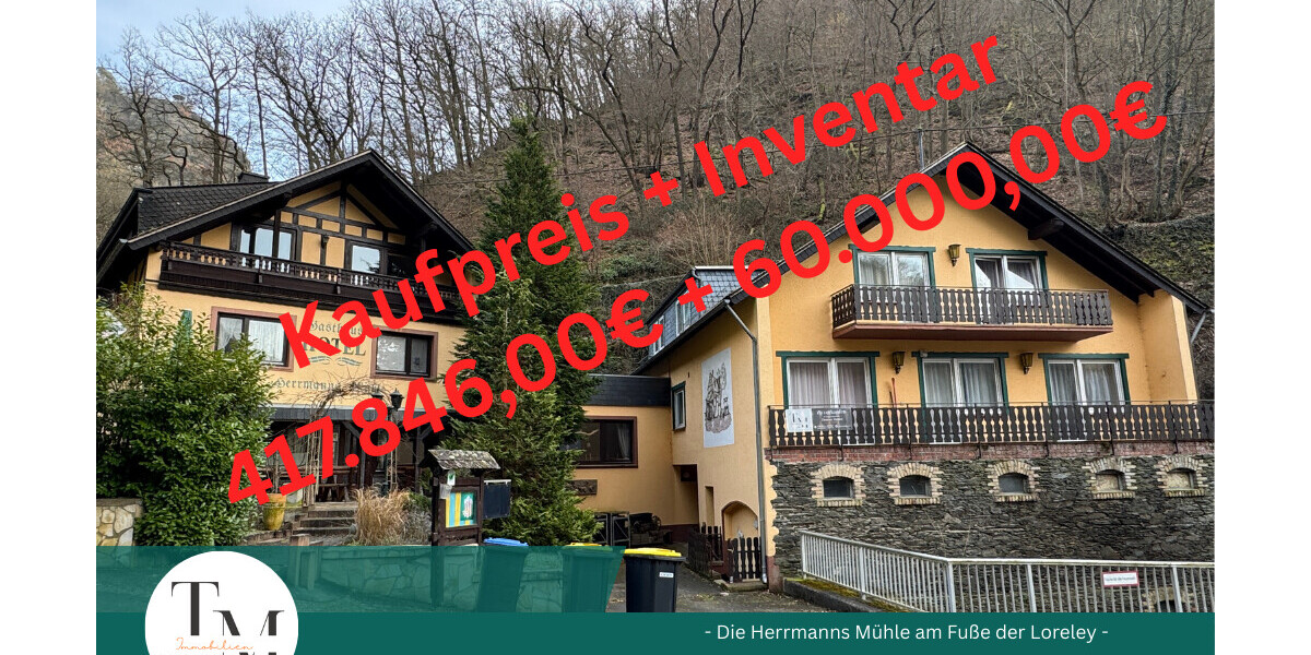 Die Herrmanns Mühle am Fuße der Loreley 10 zimmer