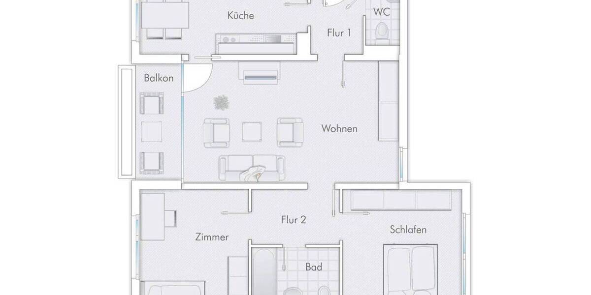 Etagenwohnung Koblenz Karthause - 3 Zimmer, 74 m&sup2;, 705&euro; | Angebot:26867059