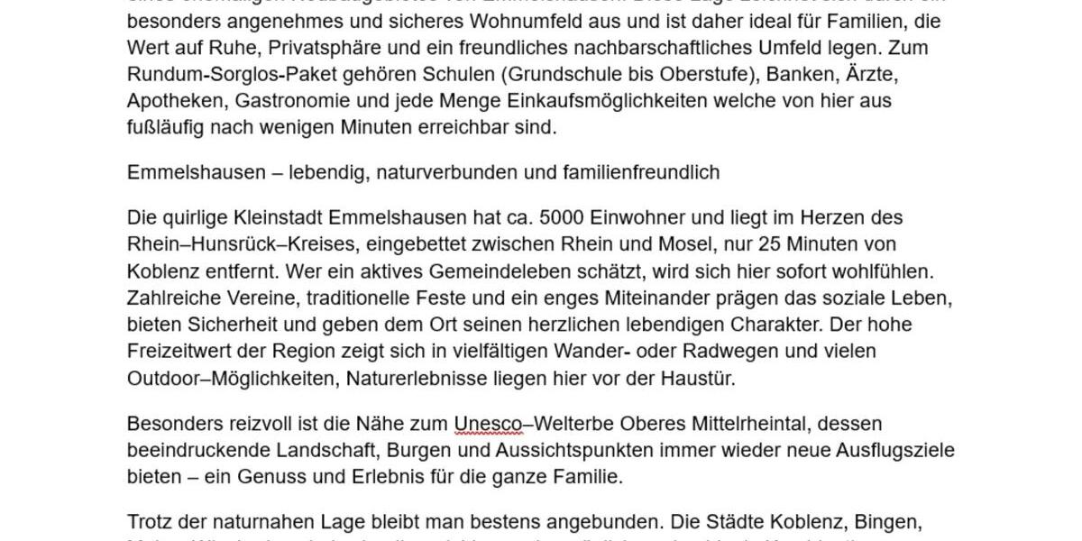 Einfamilienhaus Emmelshausen - 6 Zimmer, 128 m&sup2;, 499.000&euro; | Angebot:25292126