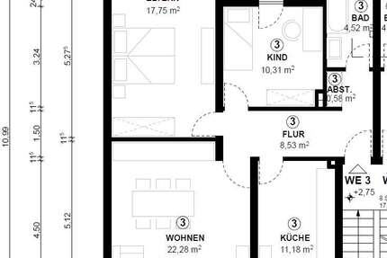 Wohnung Urbar - 3 Zimmer, 78 m&sup2;, 199.000&euro; | Angebot:26373594