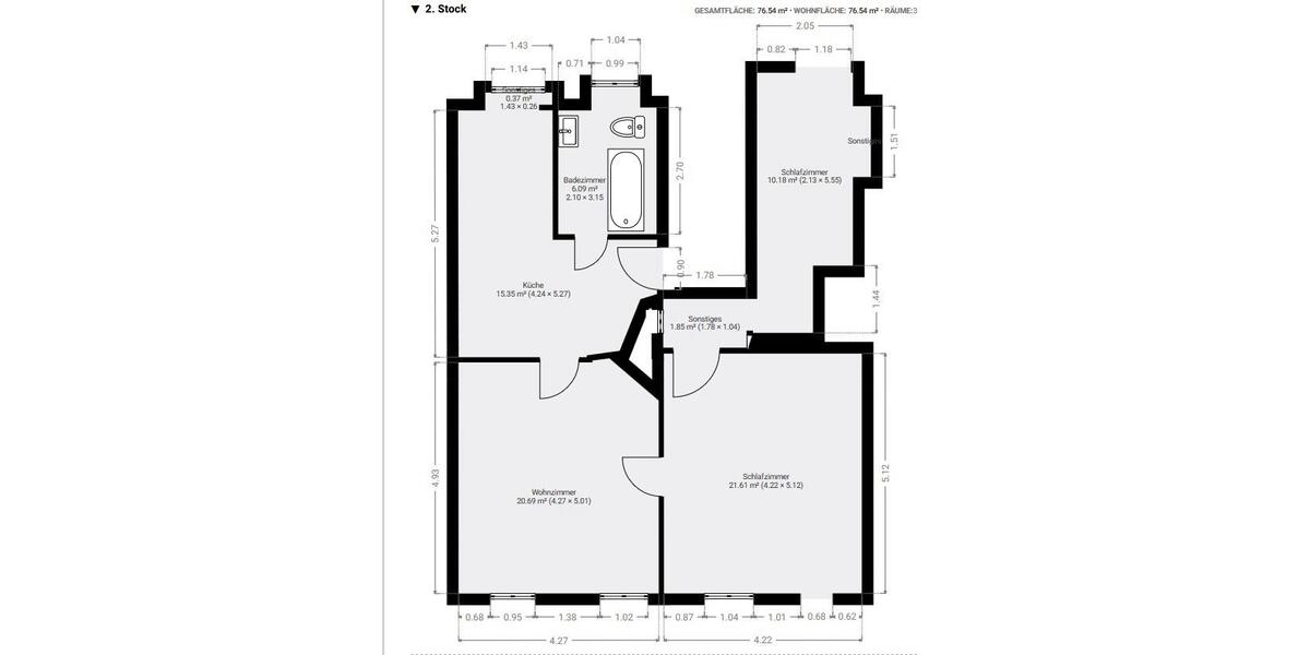 Etagenwohnung Koblenz Arenberg-Immendorf - 3 Zimmer, 75 m&sup2;, 730&euro; | Angebot:26633088