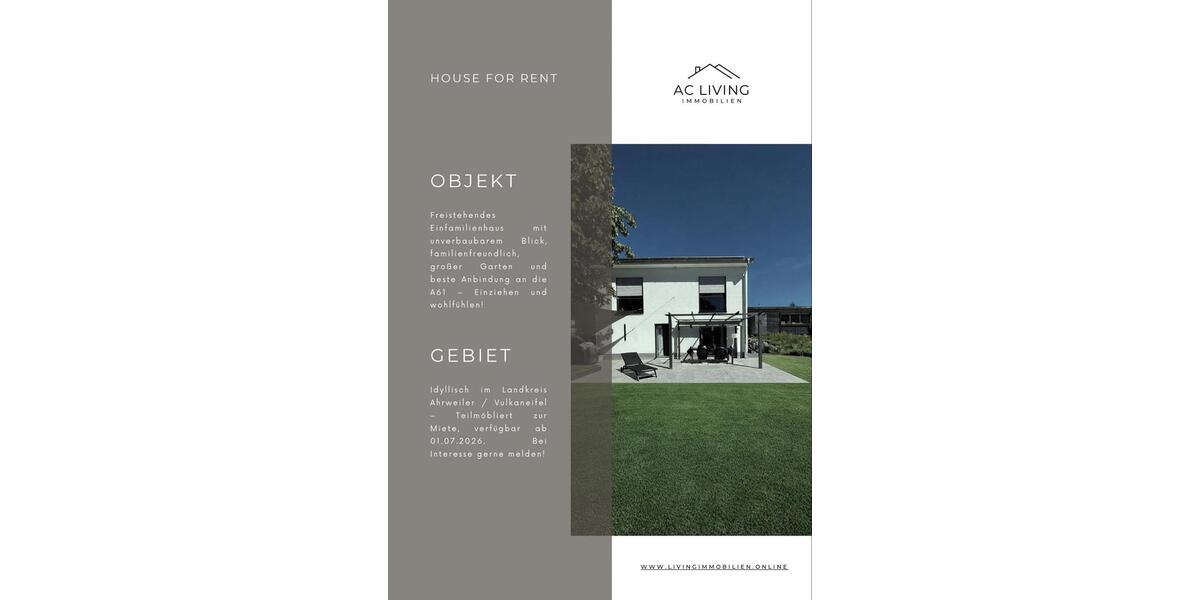 Einfamilienhaus Niederzissen - 4 Zimmer, 135 m&sup2;, 3.000&euro; | Angebot:25957924