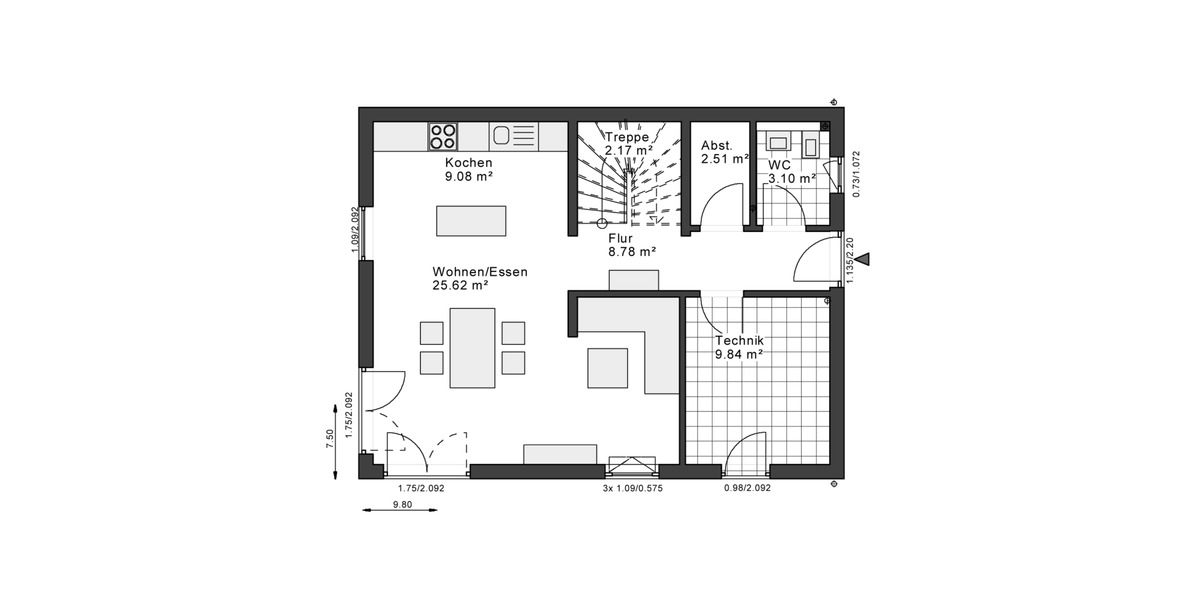 Einfamilienhaus Bendorf Sayn - 3 Zimmer, 122 m&sup2;, 2.088&euro; | Angebot:25140476